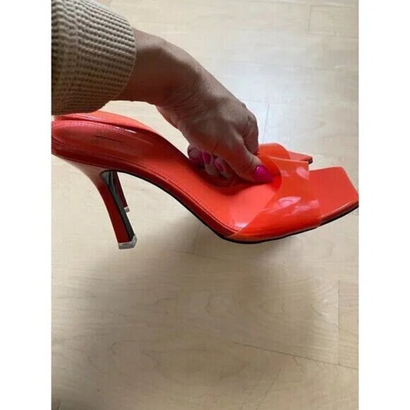 Black Suede Studio Sandal Heels BNWT Heels "Valerie" Women New Slides - Picture 5 of 8